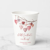 Kleine Valentijnse Baby showers Papieren Bekers (Achterkant)