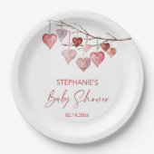 Kleine Valentijnse Baby showers Papieren Bordje (Voorkant)