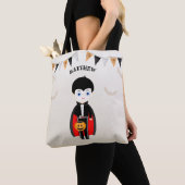 Kleine Vampier Halloween Party Tote Bag (Dichtbij)