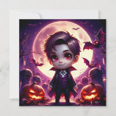 Kleine vampier verliefd onder de volle maan kaart (Voorkant)