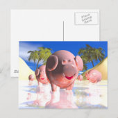 Kleine varkens briefkaart (Voorkant / Achterkant)