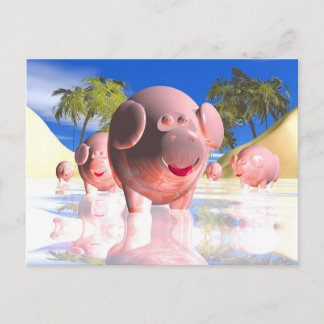 Kleine varkens briefkaart