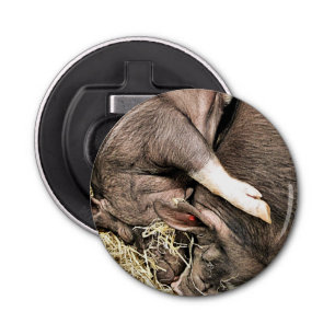 KLEINE VARKENS BUTTON FLESOPENER