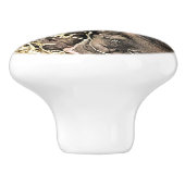 KLEINE VARKENS KERAMISCHE KNOP (Zijkant)