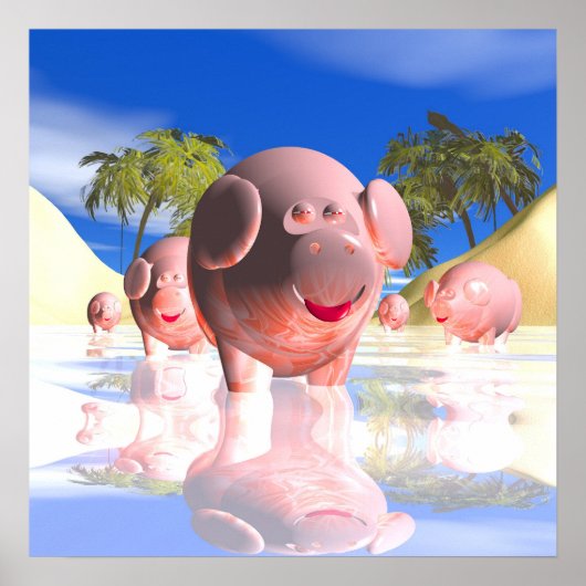 Kleine varkens poster (Voorkant)