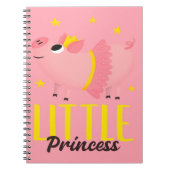 Kleine varkensprinses Piglet | Kleur van behangsel Notitieboek (Voorkant)