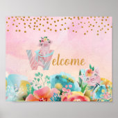  kleine varkenswelkomstaanduiding poster (Voorkant)