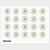 Kleine Veganische Thuisbakkerij Bedankt Patroon Ronde Sticker (Vel)