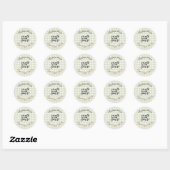 Kleine Veganische Thuisbakkerij Gemaakt met Liefde Ronde Sticker (Vel)