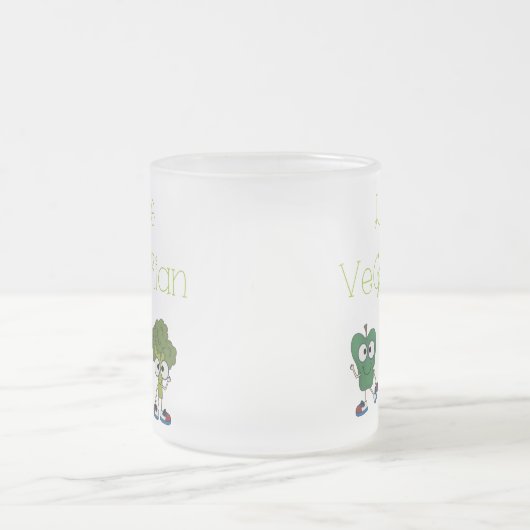 Kleine vegetariër matglas koffiemok (Center)