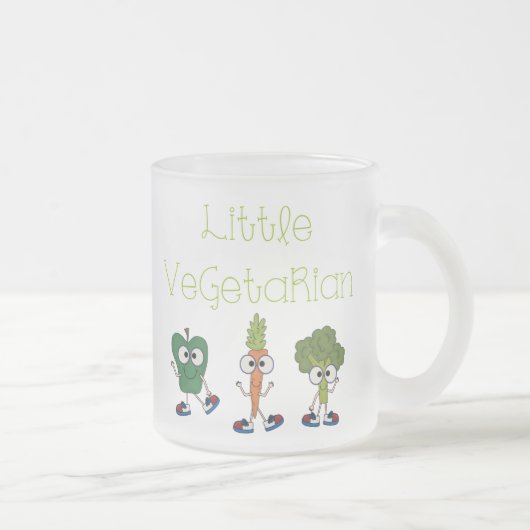 Kleine vegetariër matglas koffiemok (Rechts)