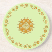 Kleine ventilator, bruin groen Onderzetter (Voorkant)