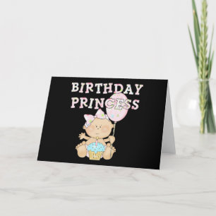 Kleine Verjaardag Prinses Tshirts en geschenken Kaart