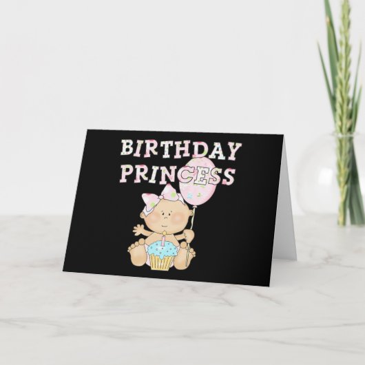Kleine Verjaardag Prinses Tshirts en geschenken Kaart (Voorkant)