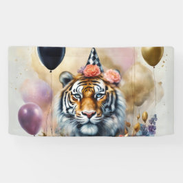 Kleine verjaardag Tiger Banner
