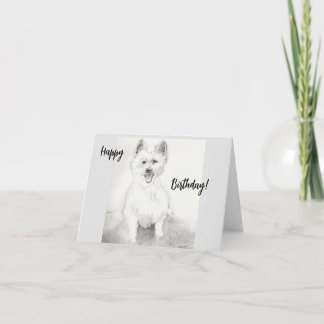 Kleine verjaardagsgroetkaart bedankkaart