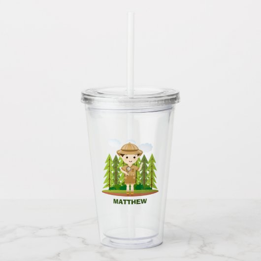 Kleine verkenner acryl drinkbeker (Voorkant)