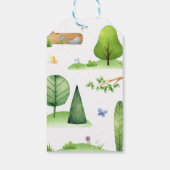 Kleine Verkenner Bos Wandel Baby Shower Cadeaulabel (Achterkant)