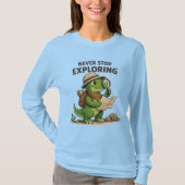 Kleine Verkenner Dino T-shirt (Voorkant)