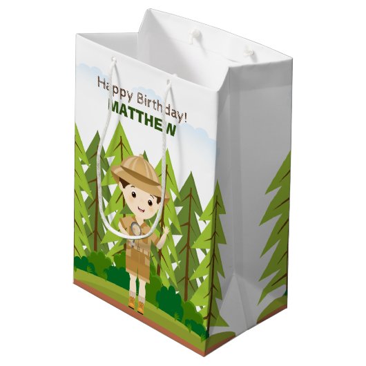 Kleine verkenner medium cadeauzakje (Achterkant Gekanteld)