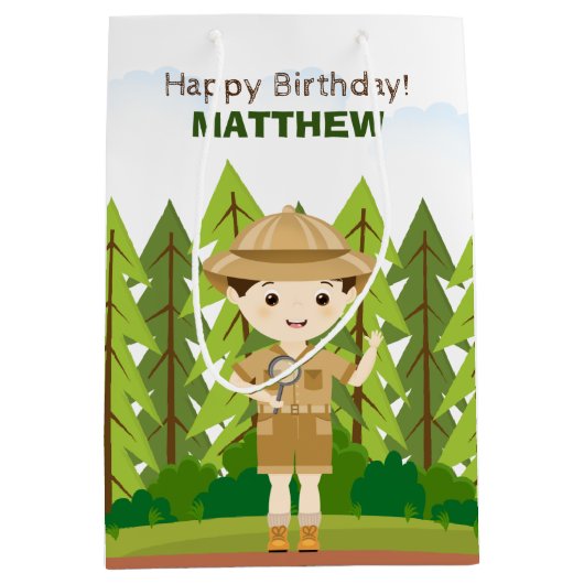 Kleine verkenner medium cadeauzakje (Voorkant)