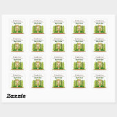 Kleine verkenner vierkante sticker (Vel)