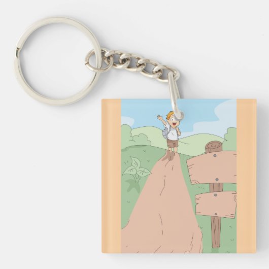 Kleine Verkenner Wandelavontuur Sleutelhanger (Voorkant)