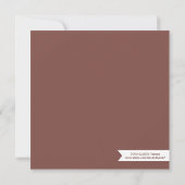 KLEINE VERSCHIJNSELEN | BABY SHOWER INVITATIE KAART (Achterkant)