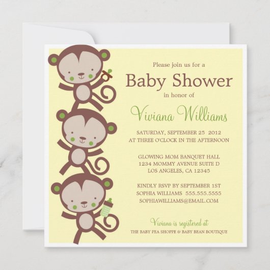 KLEINE VERSCHIJNSELEN | BABY SHOWER INVITATIE KAART (Voorkant)