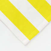 Kleine verticale gele strepen fleece deken (Hoek)