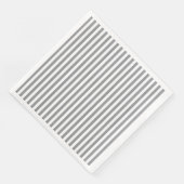 Kleine verticale grijze strepen servet (Hoek)