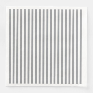 Kleine verticale grijze strepen servet