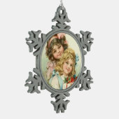  kleine Victoriaans meisjes Snowflake Ornament (Links)