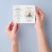 Kleine viering van het leven Foto begrafenisprogra Flyer (Hand)