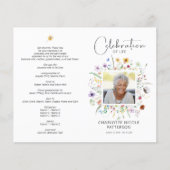 Kleine viering van het leven Foto begrafenisprogra Flyer (Voorkant)