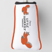 Kleine vierkant soms Woodland Squirrel Golfheadcover (Draai 90)