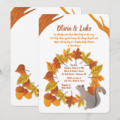 Kleine vierkant uitnodiging (Voorkant / Achterkant)