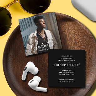 KLEINE Vierkante Foto Graduatie Uitnodigingen