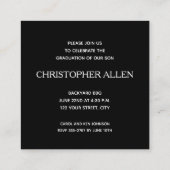 KLEINE Vierkante Foto Graduatie Uitnodigingen (Achterkant)