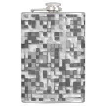 Kleine vierkantjes in grijze tinten worden gehuld 