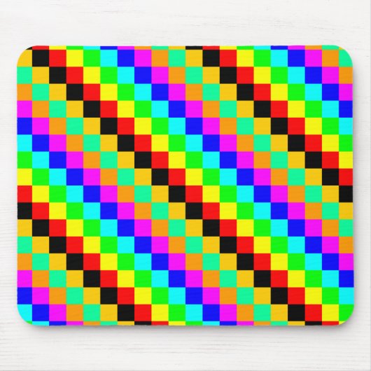 Kleine vierkantjes van kleuren muismat (Voorkant)