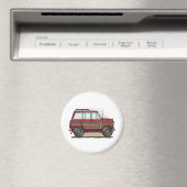 Kleine vierwielstationwagen magneet (Insitu (Vaatwasser))