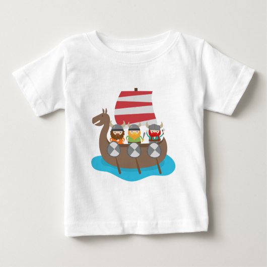 Kleine Vikingen op het schip (Voorkant)