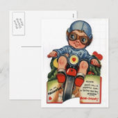 Kleine Vintage Valentijn Feestdagenkaart (Voorkant / Achterkant)