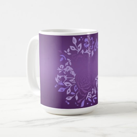 Kleine Violet Roos Tea Mok (Voorkant links)