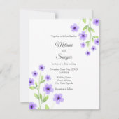 Kleine Violet Waterverf Blossom Kaart (Voorkant)