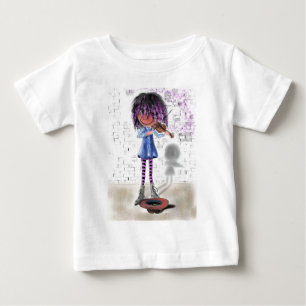 Kleine Violinistische Baby T-Shirt - Schilderen
