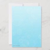 Kleine vis, Baby shower Kaart (Achterkant)