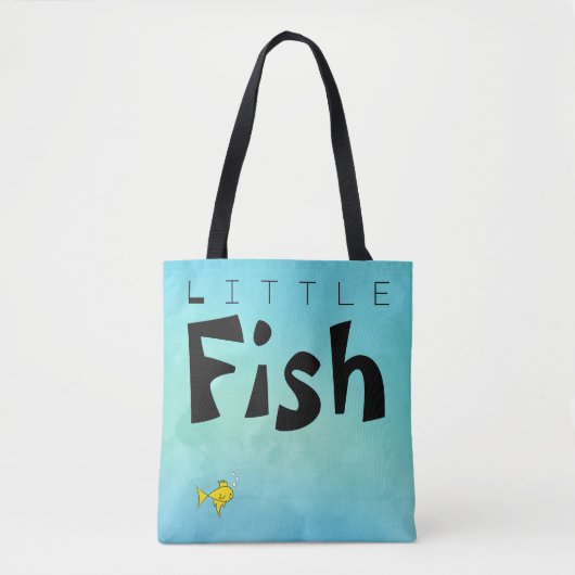 Kleine vis Big Fish Funny Tote Bag (Voorkant)