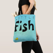 Kleine vis Big Fish Funny Tote Bag (Dichtbij)